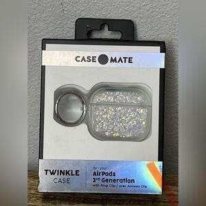 Case-Mate Twinkle Case with Ring Clip for Apple AirPods 3rd Gen Case NEW